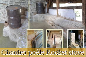 Stage auto-construction poêle Rocket Stove